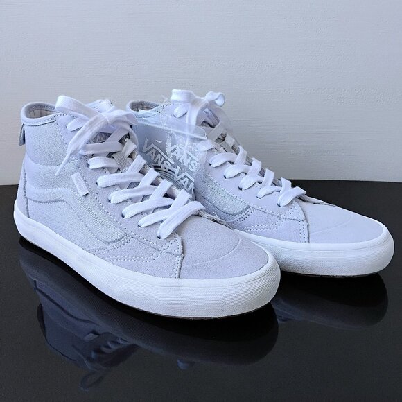 Vans Women's The Lizzie Canvas Sneaker in Cool & Unique Dusty Blue / White - Picture 2 of 13